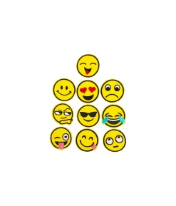 Emoji DIY Cloth Patch 10pc