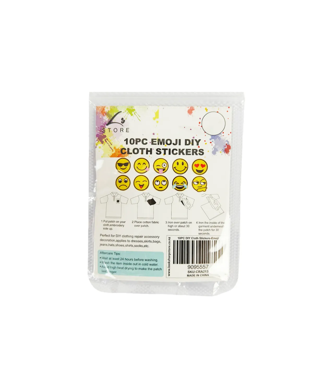Emoji DIY Cloth Patch 10pc
