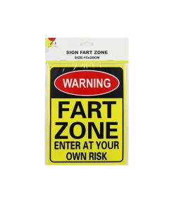 Fart Zone Sign 15x20cm