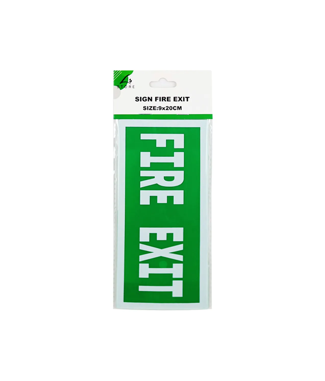 Fire Exit Sign 9x20cm