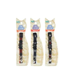 Fish Print Cat Collar Assorted 28cm