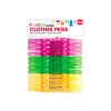 Fluro Clothes Pegs Large 24pk