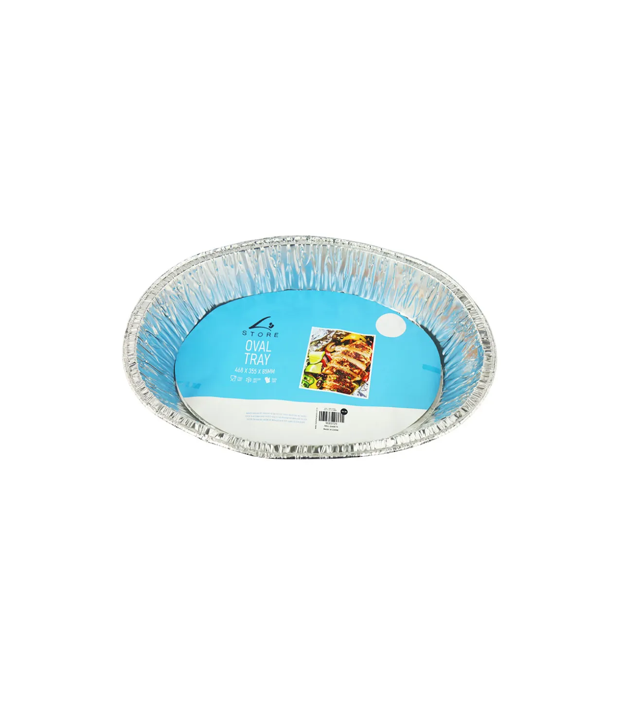 Foil Tray Oval 468x355x85mm