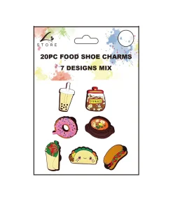 Food Shoe Charms 20pc