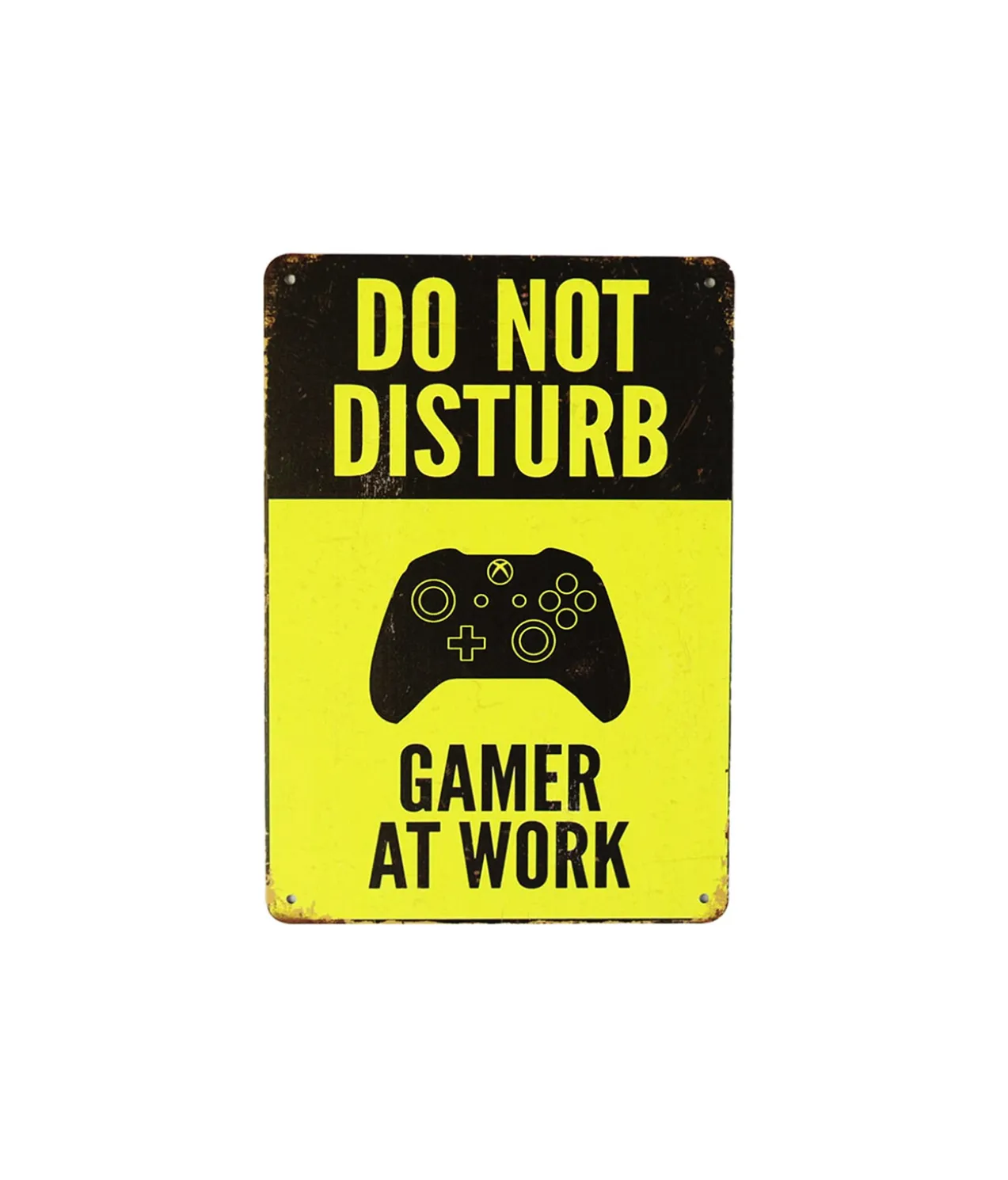 Gamer at Work Humorous Metal Sign 15x20cm 1pc