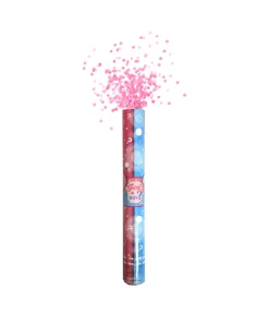 Gender Reveal Pink Confetti Party Cannon 40cm