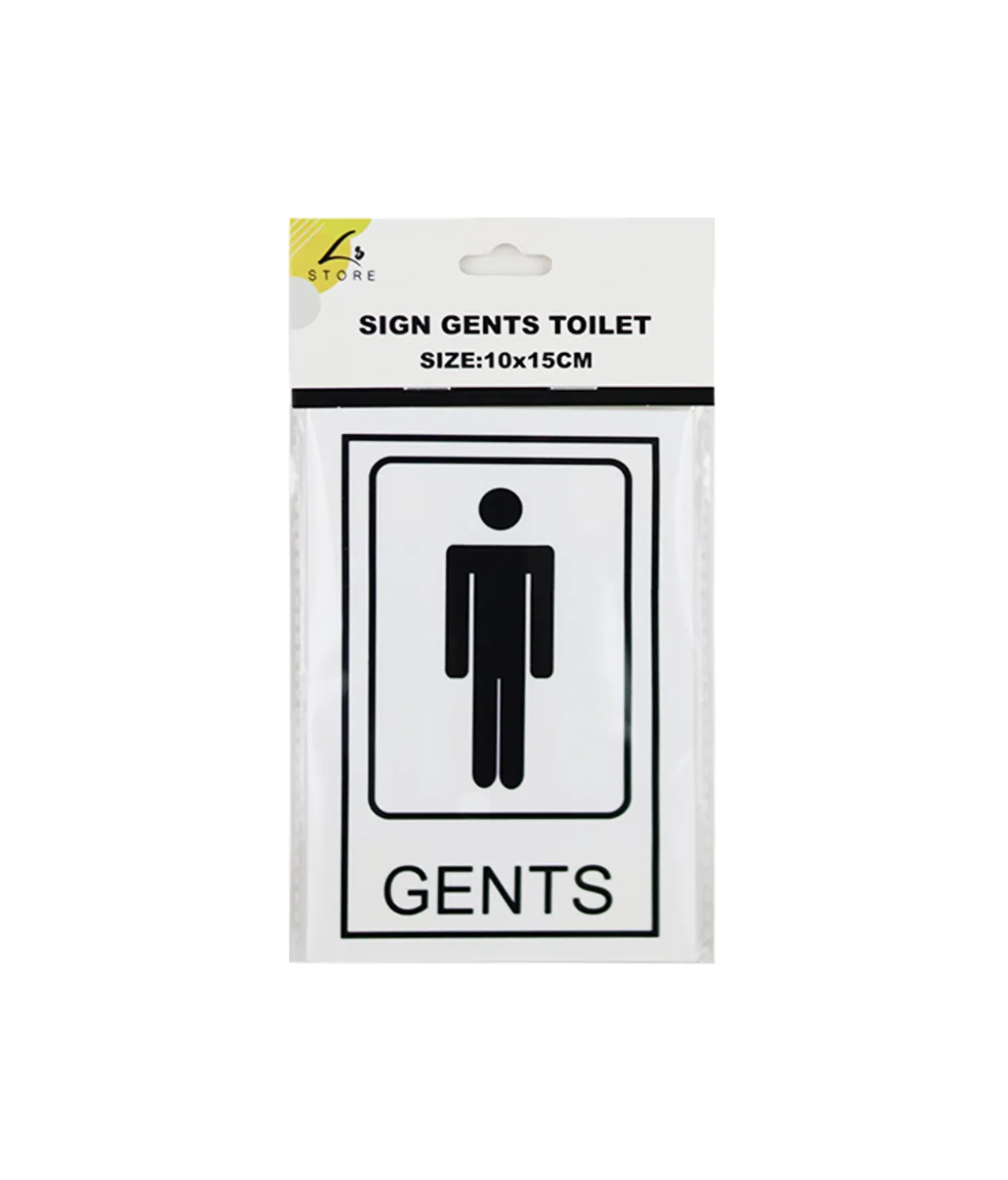 Gents Toilet Sign 10x15cm