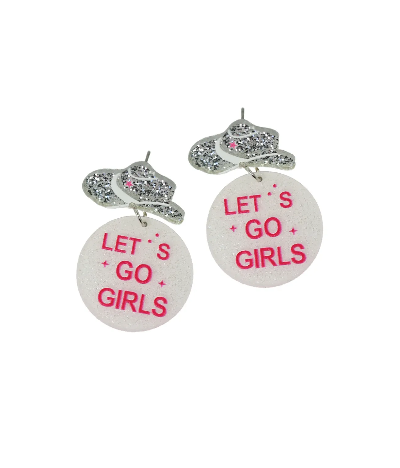 Girls Hat Earrings 4.5x3cm