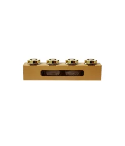 Glass Bottle With Gold Lid 4pk