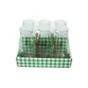 Glass Bottle with PE Lid 300ml 6pk