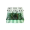 Glass Bottle with Tin Lid 300ml 6pk