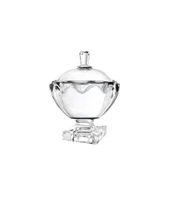 Glass Candy Bowl With Lid 18.5cm