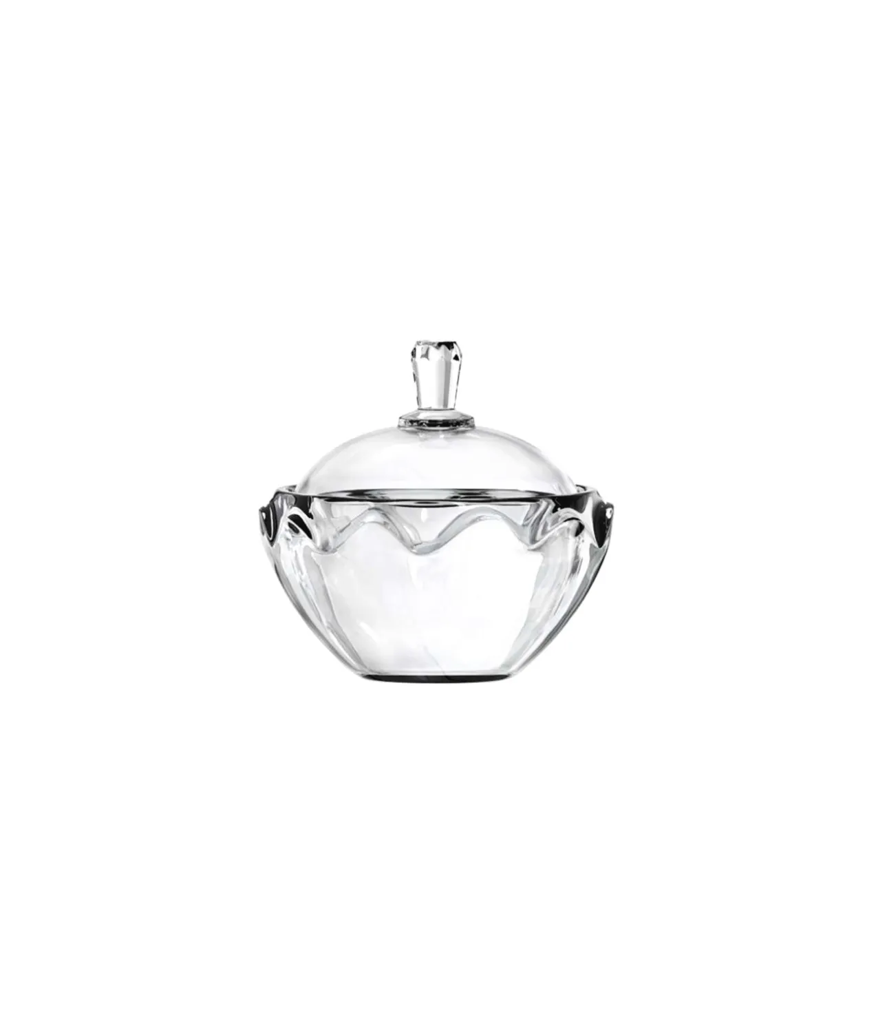 Glass Candy Bowl With Lid 12cm