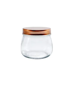 Glass Jar With Copper Lid 440ml