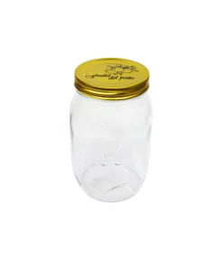 Glass Jar With Gold Lid 970ml