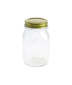 Glass Jar With Gold Lid 490ml