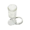 Glass Mason Jar With Metal Split Lid + Chalkboard 16oz