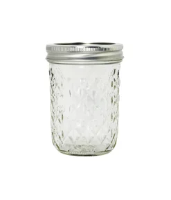 Glass Mason Jar With Metal Split Lid + Chalkboard 16oz