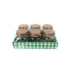Glass Storage Jar with Copper Lid 80ml 6pk