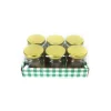 Glass Storage Jar with Gold Lid 60ml 6pk