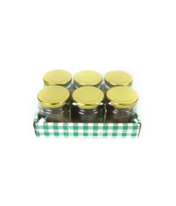 Glass Storage Jar with Gold Lid 60ml 6pk