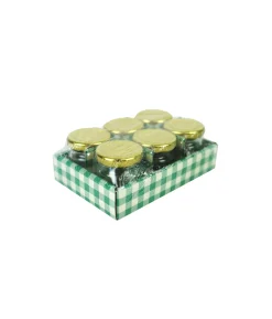 Glass Storage Jar with Gold Lid 30ml 6pk