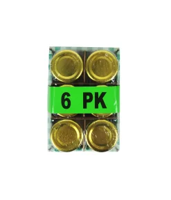 Glass Storage Jar with Gold Lid 30ml 6pk