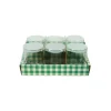 Glass Storage Jar with PE Lid 110ml 6pk