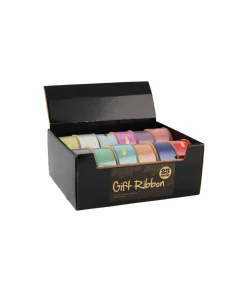 Glitter Ribbon Assorted 35mmx22.9m