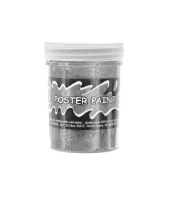 Glitter Silver Poster Paint 125ml
