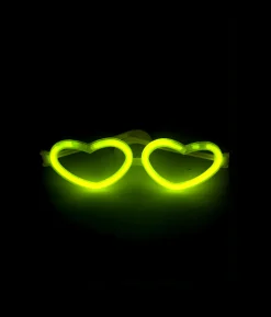 Glow In The Dark Hearteye Glasses Assorted 1pc
