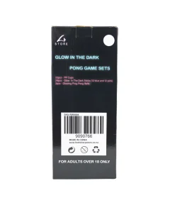 Glow In The Dark Pong Game Set