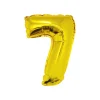 Gold Air Fill Number 7 Balloon