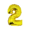 Gold Air Fill Number 2 Balloon