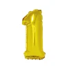 Gold Air Fill Number 1 Balloon