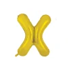 Gold Alphabet Foil Balloon Letter X