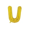 Gold Alphabet Foil Balloon Letter U