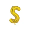 Gold Alphabet Foil Balloon Letter S