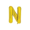Gold Alphabet Foil Balloon Letter N
