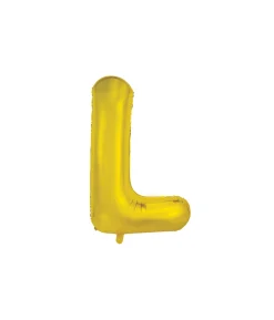 Gold Alphabet Foil Balloon Letter L