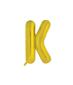 Gold Alphabet Foil Balloon Letter K
