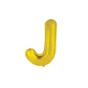 Gold Alphabet Foil Balloon Letter J