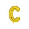 Gold Alphabet Foil Balloon Letter C
