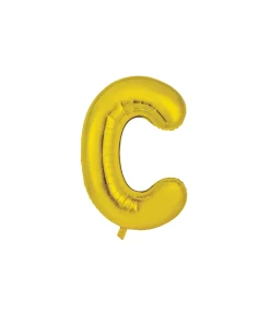 Gold Alphabet Foil Balloon Letter C