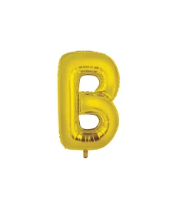 Gold Alphabet Foil Balloon Letter B