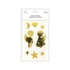 Gold Angle Mirror stickers 19.5x10cm