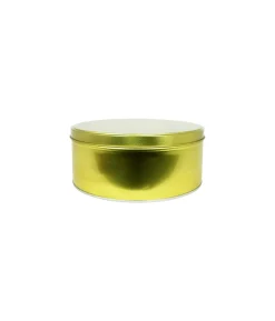 Gold Cake Tin Box 14.3cm