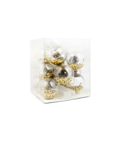 Gold Confetti Bulb Cool White Lights 1.65m