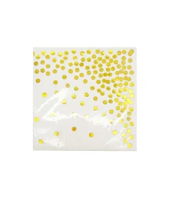 Gold Dots Large Napkins 20pc