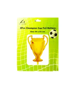 Golden Champion Cup Foil Balloon 64 x 83cm 2pc